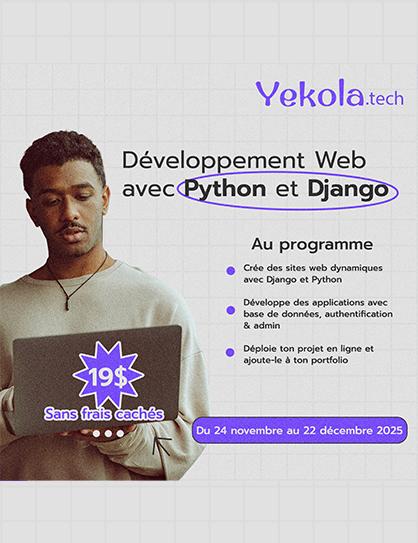 Formation : Développement Web avec Python et Django