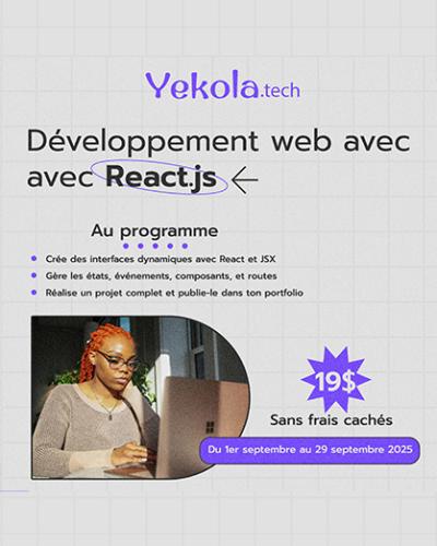 Formation : Développement Web Moderne avec React