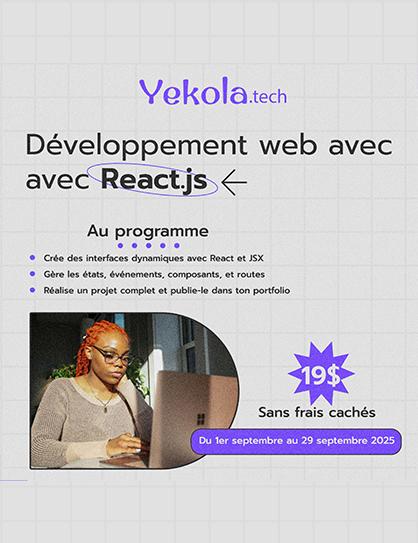 Formation : Développement Web Moderne avec React